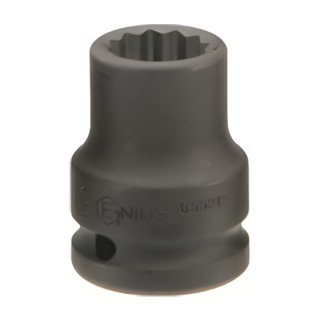 Douille à chocs-paroi mince MET 1/2" x 38mm Genius 453838