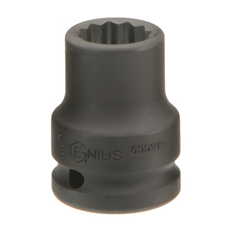 Genius 655224 MET thin wall impact socket 24mm x 3/4" Dr.