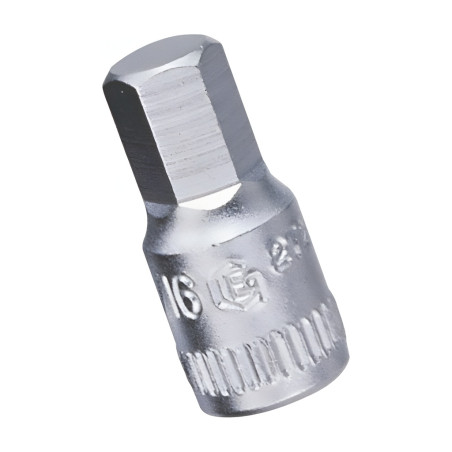 Genius 232803 MET Hex Chrome Socket 3mm x 1/4" Dr.
