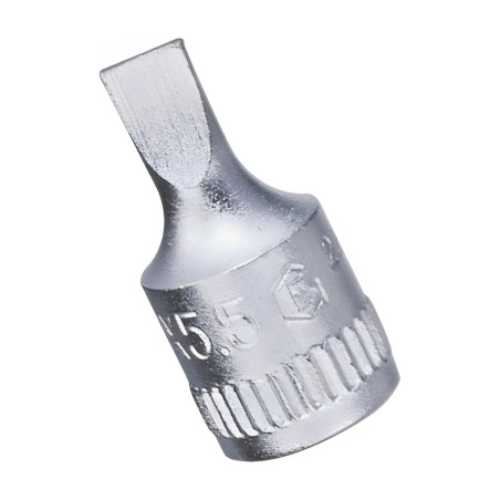 Genius 222685 flat chrome socket 9.7mm x 1.6 x 1/4" Dr.