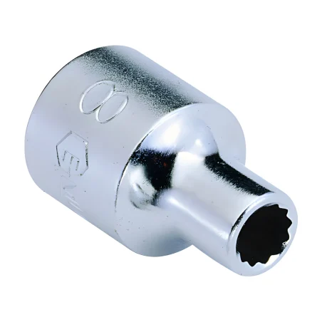 12-Point Chrome Socket 1/2" Dr. x 20 mm MET - Genius 433820