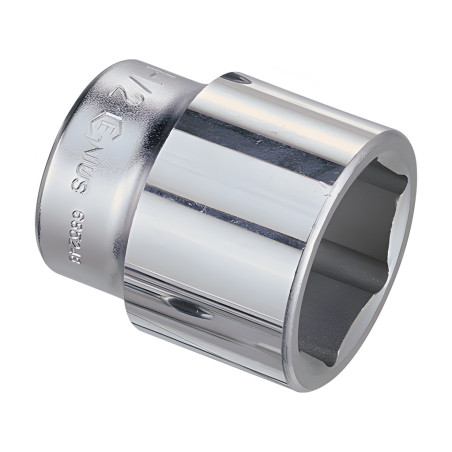 6-Point Chrome Socket 1/2" Dr. x 32 mm MET - Genius 423832