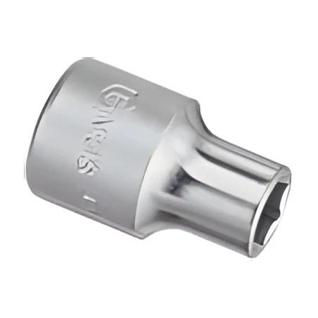 6-Point Chrome Socket 1/2" Dr. x 9 mm MET - Genius 423809