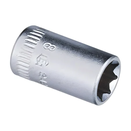 Genius 242510 MET Chrome socket 10mm x 8 pt. 1/4" Dr