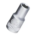 6-Point Chrome Socket 1/4" Dr. x 4.5 mm MET - Genius 2225045