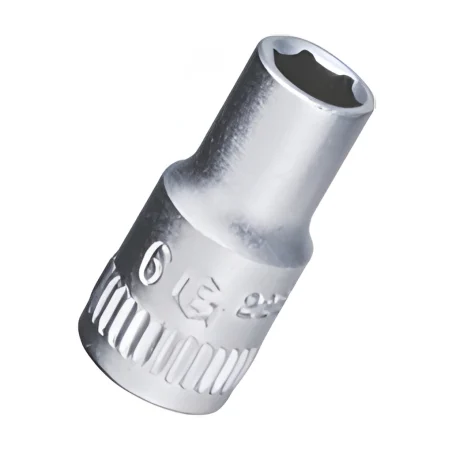 6-Point Chrome Socket 1/4" Dr. x 4.5 mm MET - Genius 2225045