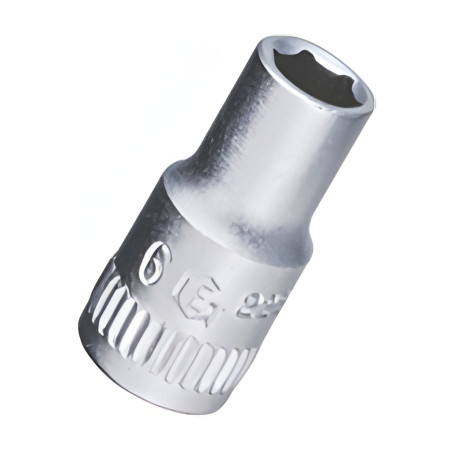 Douille chromée 6 pans 1/4" x 4.5 mm MET - Genius 2225045