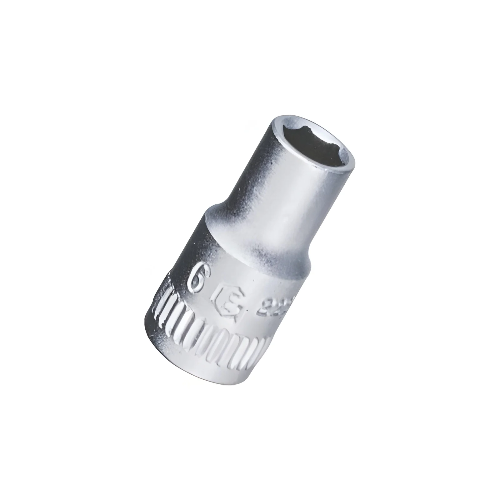 6-Point Chrome Socket 1/4" Dr. x 6 mm MET - Genius 222506
