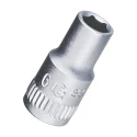 Douille chromée 6 pans 1/4" x 7 mm MET - Genius 222507
