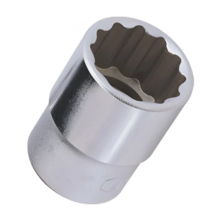 12-Point Chrome Socket 3/8" Dr. x 15 mm MET - Genius 333215