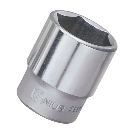 6-Point Chrome Socket 3/8" Dr. x 16 mm MET - Genius 323216