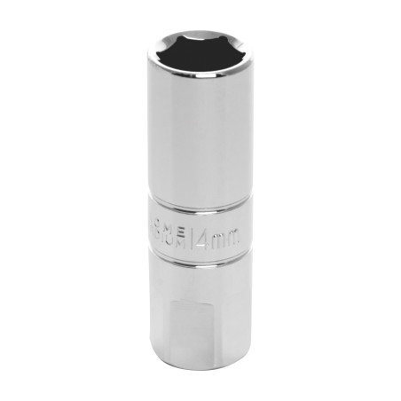 Douille chromée pour bougie 3/8" x 14mm Performance Tools W38166
