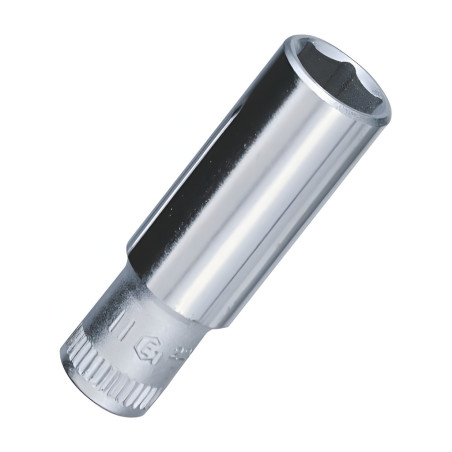6-Point Deep Chrome Socket 1/4" Dr. x 14 mm MET - Genius 225214