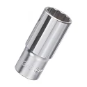 12-Point Deep Chrome Socket 3/8" Dr. x 14 mm MET - Genius 336314