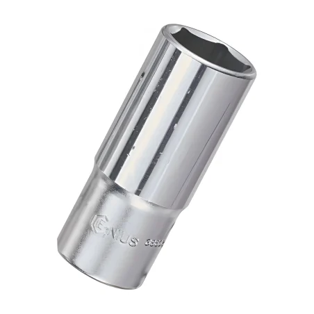 6-Point Deep Chrome Socket 3/8" Dr. x 16 mm MET - Genius 326316