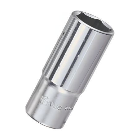 6-Point Deep Chrome Socket 3/8" Dr. x 6 mm MET - Genius 326306