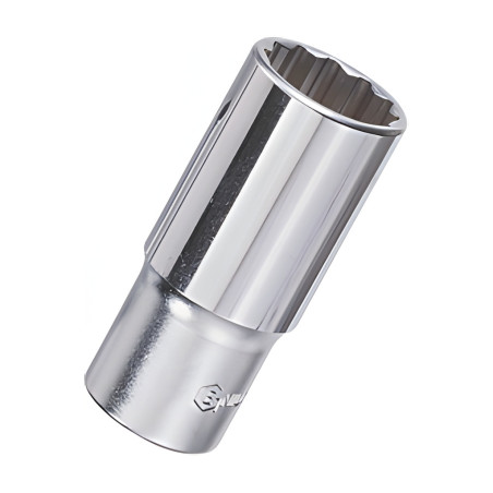 12-Point Deep Chrome Socket 3/8" Dr. x 7 mm MET - Genius 336307