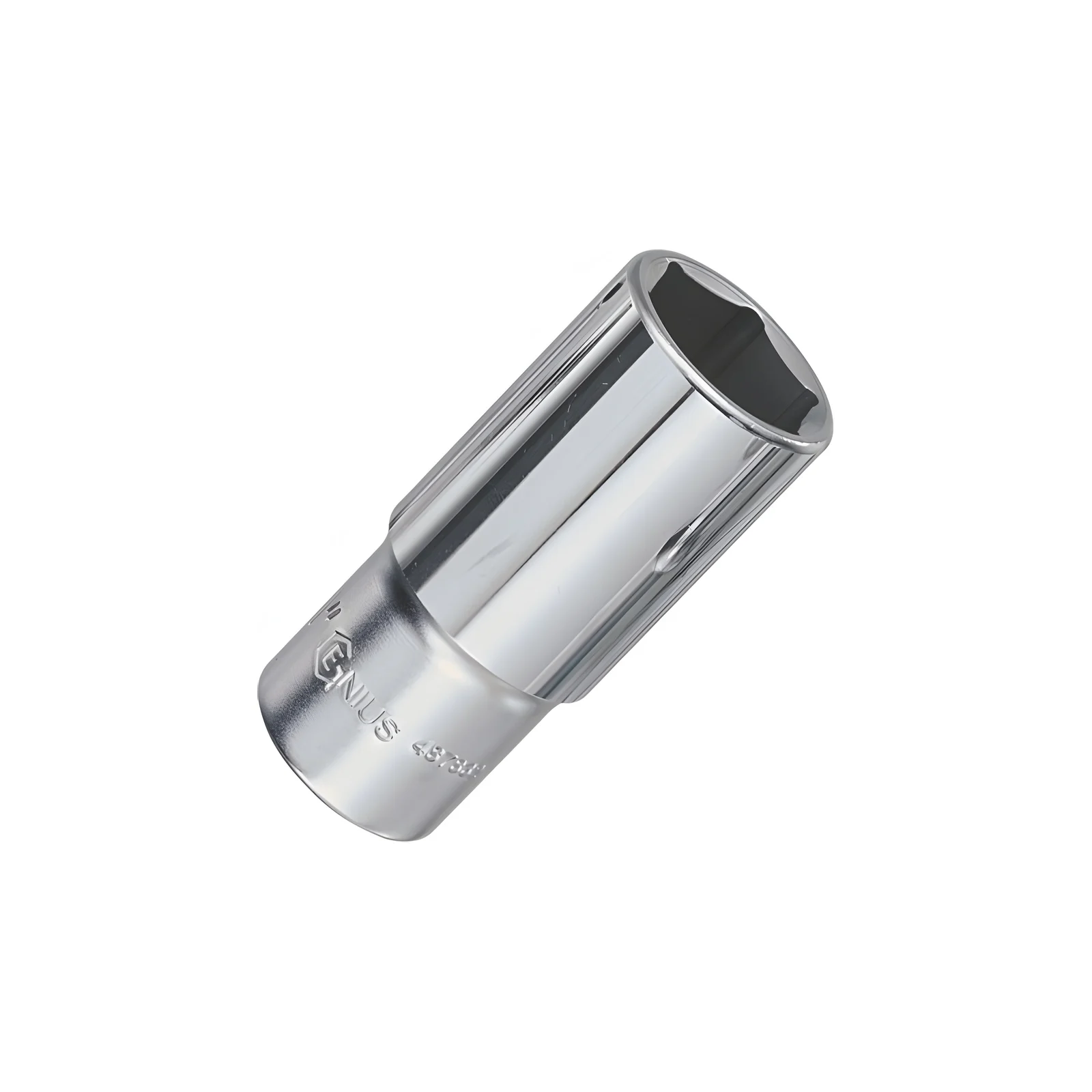6-Point Deep Chrome Socket 1/2" Dr. x 1-1/8" SAE - Genius 487836