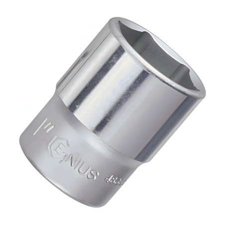 6-Point Chrome Socket 1/2" Dr. x 1-1/16" SAE - Genius 483834