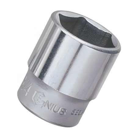 Douille chromée 6 pans 3/8" x 5/16" SAE - Genius 383210