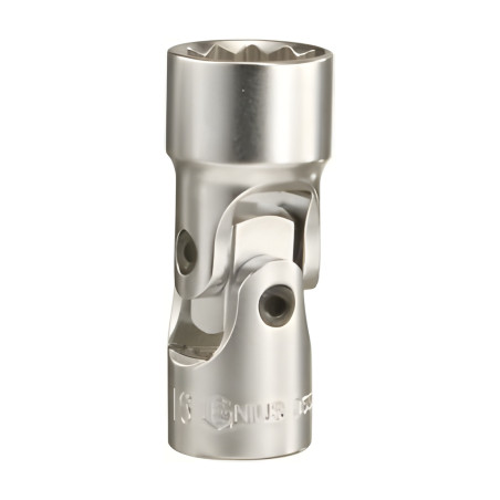 Douille chromée universelle MET 3/8" x 10mm x 12 pans Genius 355610