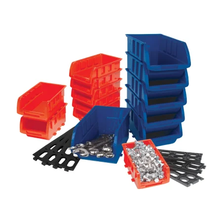 Performance Tool W5195 15-Piece 2 Size Storage Bin Set (Small and Large)