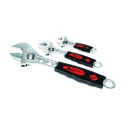 3-Piece Adjustable Wrench Set SAE and Metric