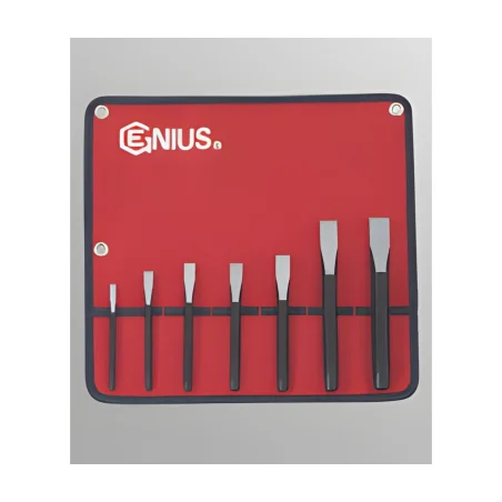Genius PC-567F flat cold chisel set (7 pieces)