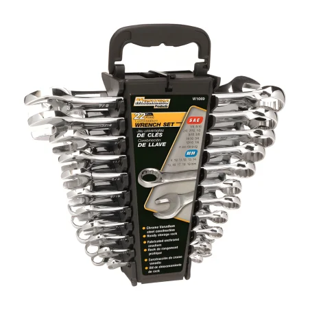 22-Piece SAE and Metric Combination Wrench Set