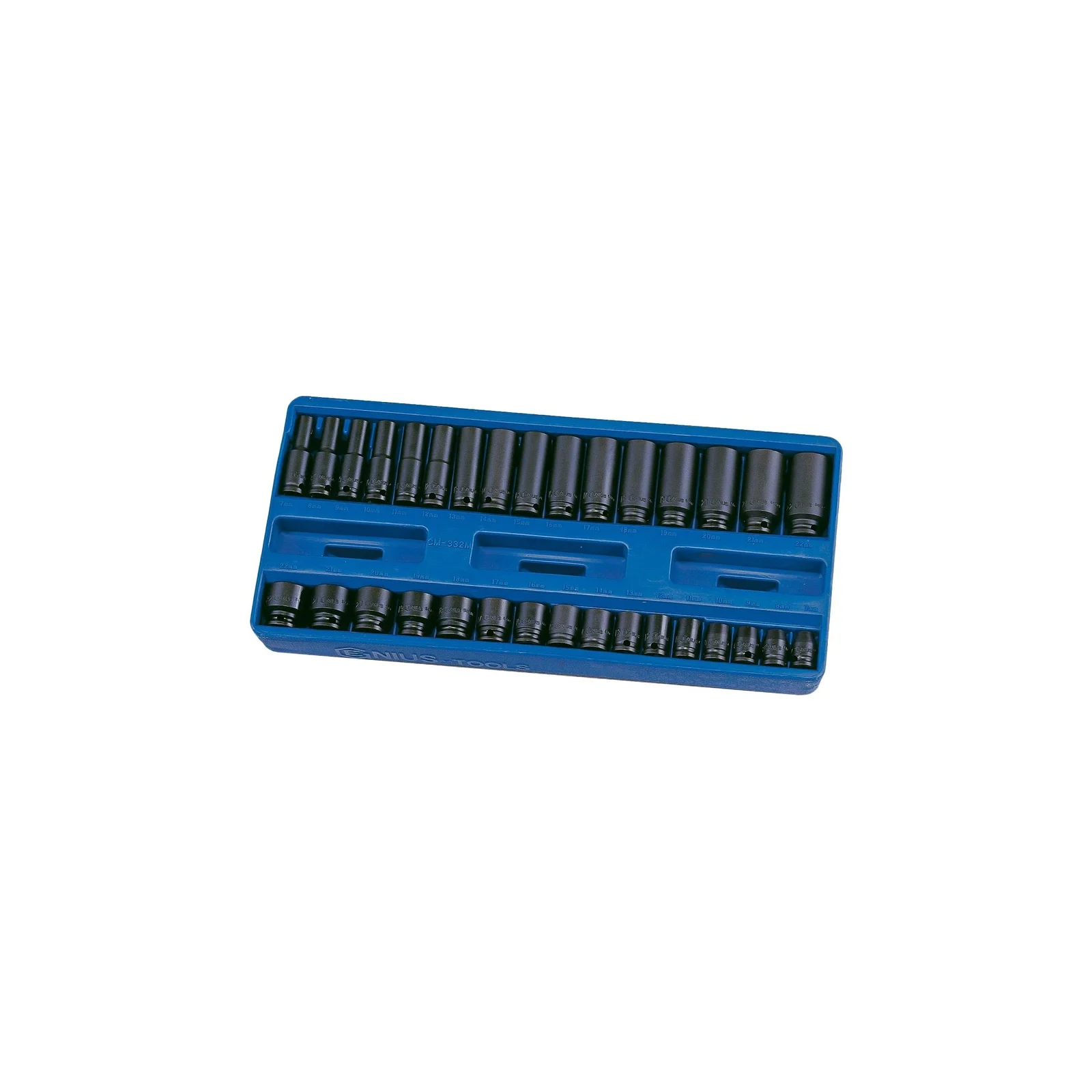 Genius CM-332M MET Impact Socket Set (32 pieces) 3/8" Dr.