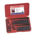 Genius TF-255MS MET and SAE impact socket set (55 pieces) 1/4" Dr.