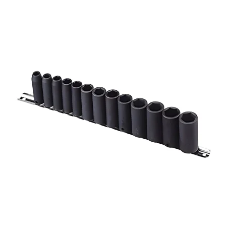 Genius TF-313SD SAE Hex bit deep Impact Socket Set (13 pieces) 5/16" to 7/8" x 3/8" Dr.