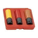 Genius CW-403M car wheel thin wall deep impact socket set (3 pieces) 17-19-21mm x 1/2" Dr.