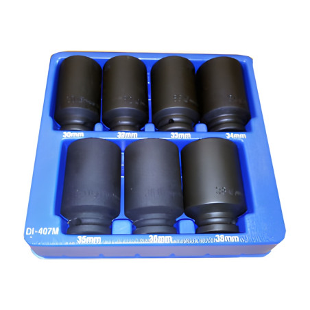 Genius DI-407M MET Deep Impact Socket Set (7 pieces) 1/2" Dr.