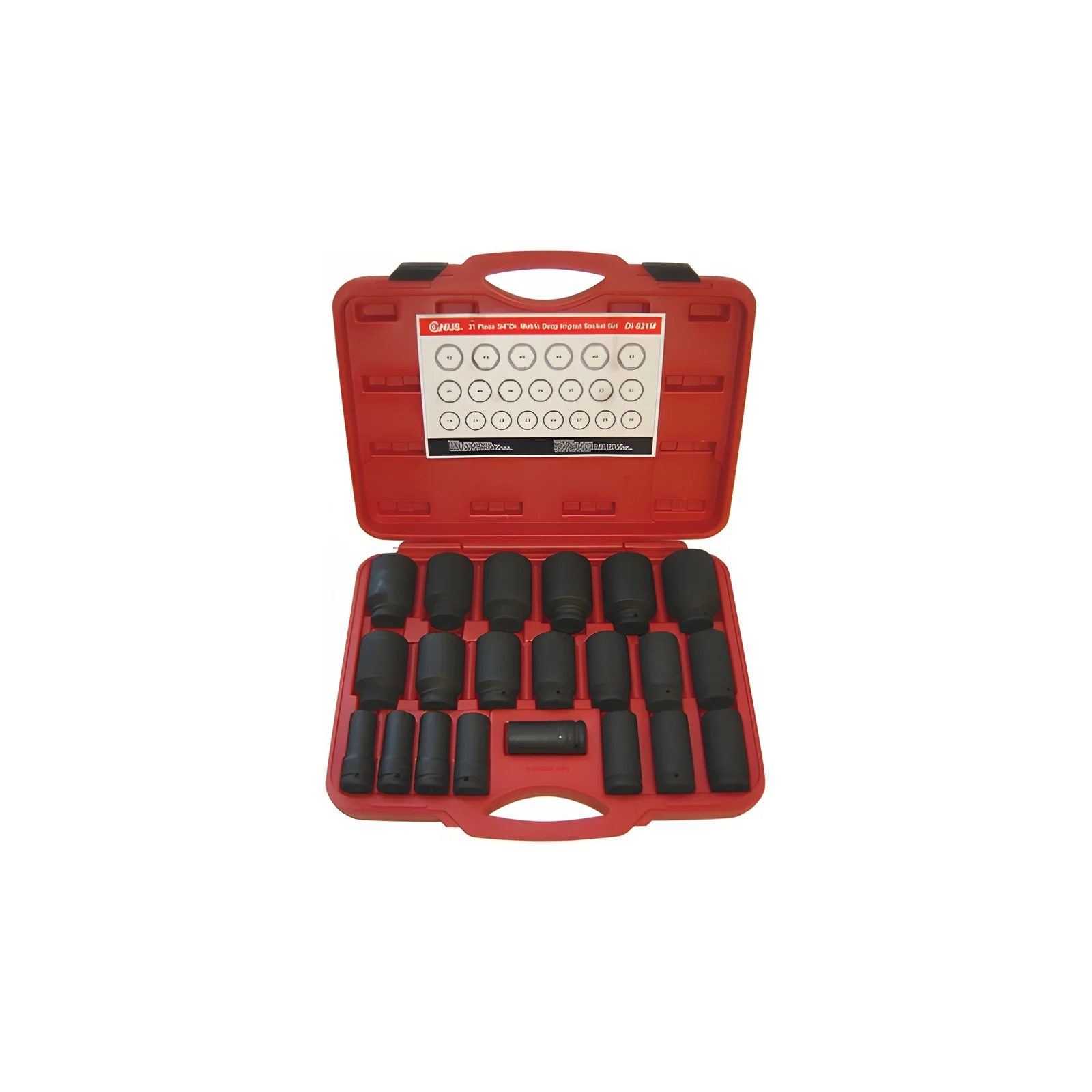 Ensemble de douilles à chocs profondes MET 3/4" (21 pièces) Genius DI-621M