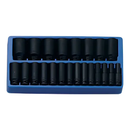 Genius IS-422S SAE Deep Impact Socket Set 1/2" Dr. 22 Pieces