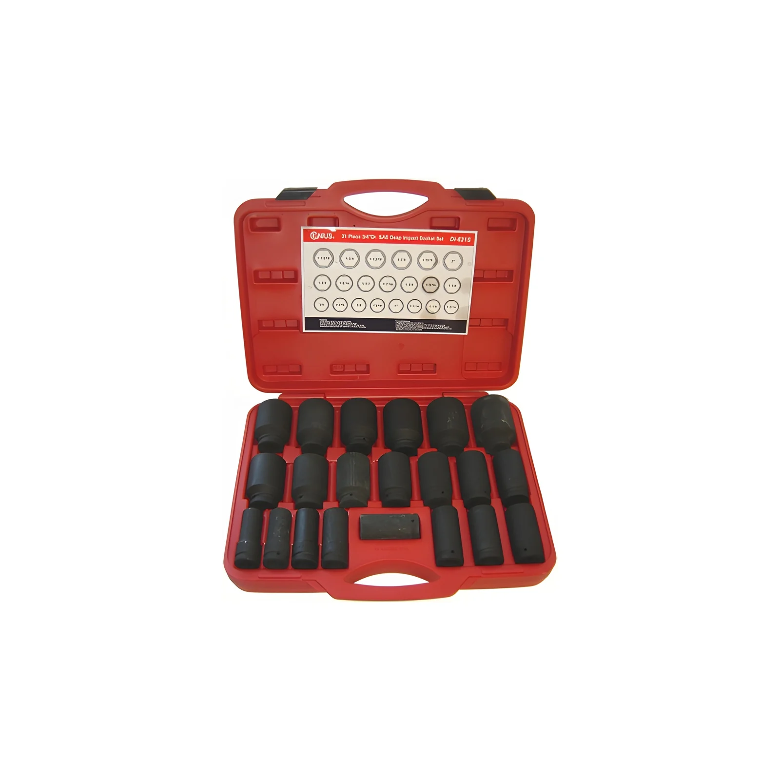 Ensemble de douilles à chocs profondes SAE 3/4" (21 pièces) Genius DI-621S