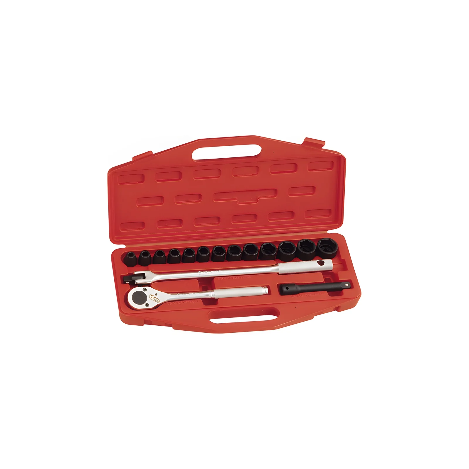 Genius TF-416S1 SAE impact socket set (16 pieces) 1/2" Dr.