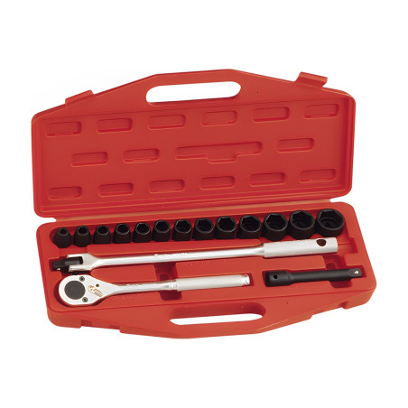 Ensemble de douilles à chocs SAE 1/2" (16 pièces) Genius TF-416S1