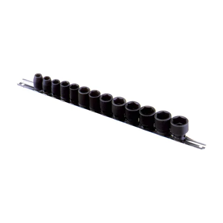 Genius CM-313S SAE Molybdenum Hex Socket Set (13 pieces) 5/16" to 7/8" x 3/8" Dr.