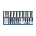 Genius DS-424M MET Deep Socket set with tray (25 pieces) 8mm to 36mm x 1/2" Dr.