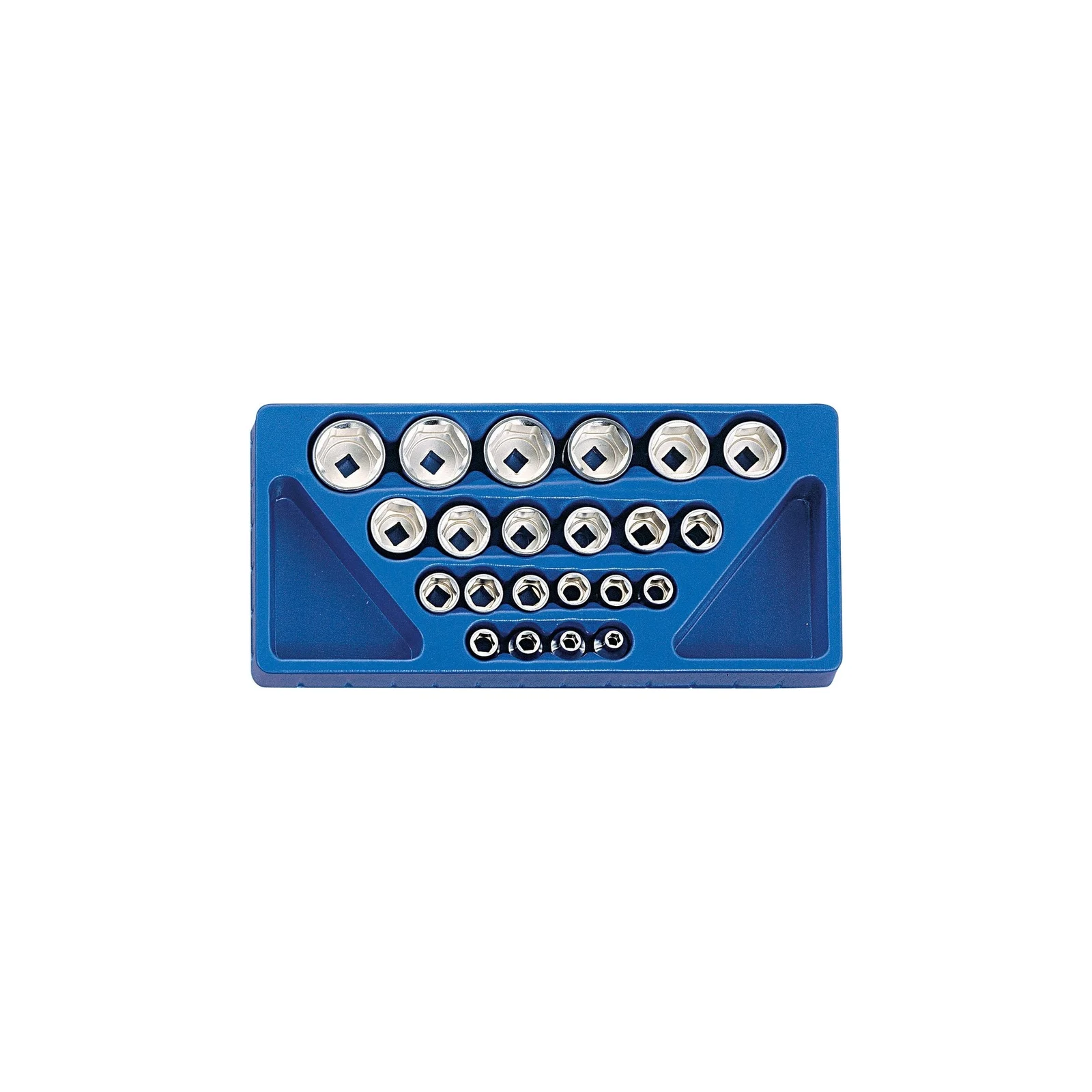 Genius SS-422S SAE Socket set with tray (22 pieces) 5/16" to 1-1/2" x 1/2" Dr.