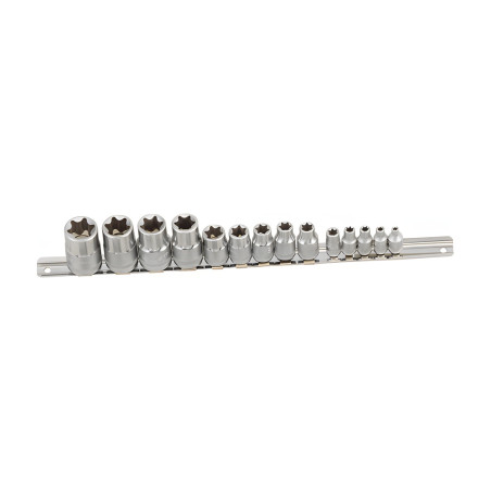 Genius TX-23414 Torx Star Socket Set E4 to E24 14 Pieces