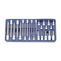 Genius BS-3424H SAE Long Hex Socket and Bit Set (24 pieces) 3/8" and 1/2" Dr.