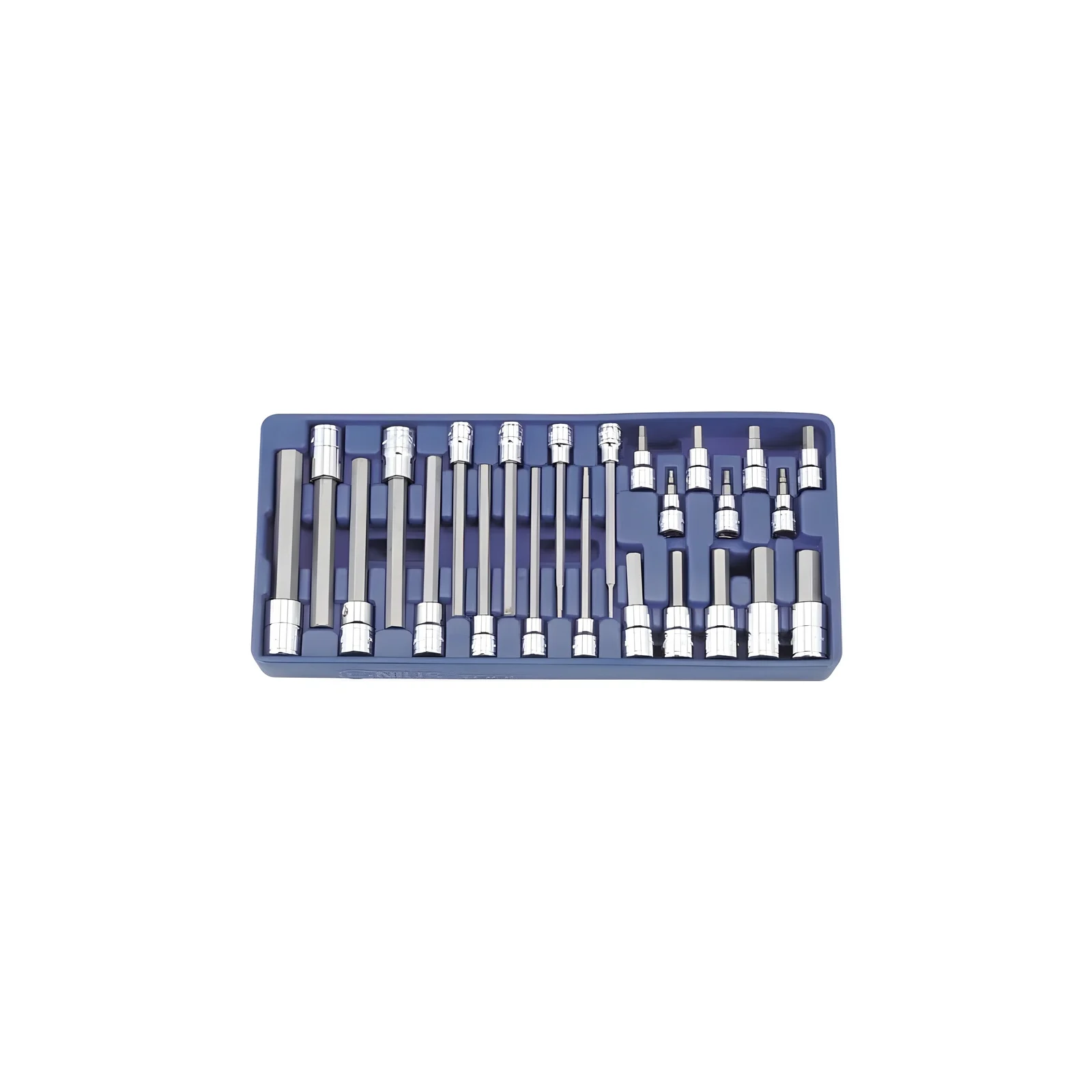 Genius BS-3424H SAE Long Hex Socket and Bit Set (24 pieces) 3/8" and 1/2" Dr.