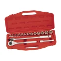 Ensemble de douilles MET 1/2" x 8mm à 27mm (16 pièces) Genius GS-416M