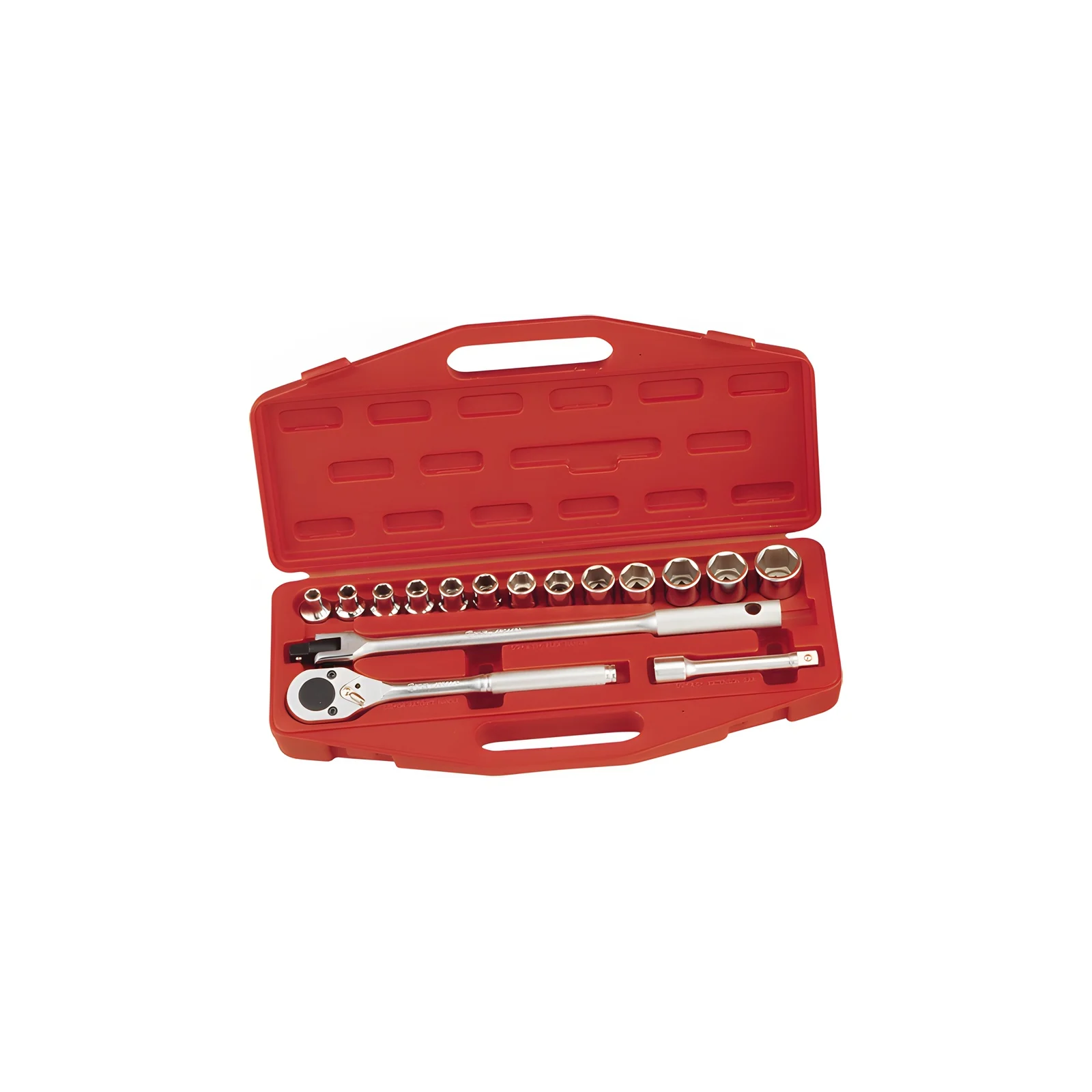 Genius GS-416M MET Socket Set (16 pieces) 8mm to 27mm x 1/2" Dr.