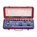 Ensemble de douilles MET 1/2" 9mm à 32mm 22 pièces Genius GS-422M