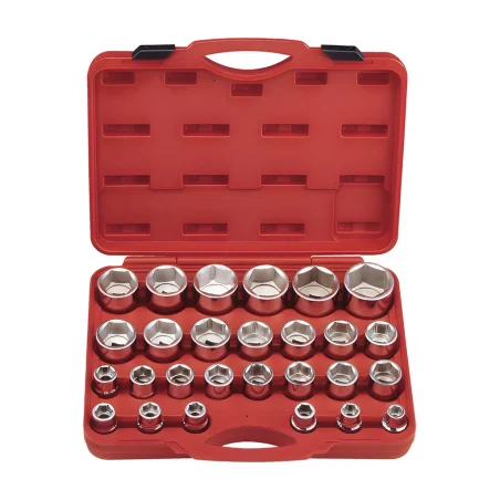 Genius GS-627M MET Socket Set (27 pieces) 17mm to 60mm x 3/4" Dr.