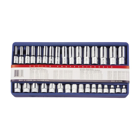 Genius GS-332M MET Socket Set (32 pieces) 3/8" Dr.